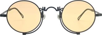 Matsuda 10601H Ronde Zonnebrillen - Heren - Zonnebrillen - Zwart - ONE Size - Accessoires