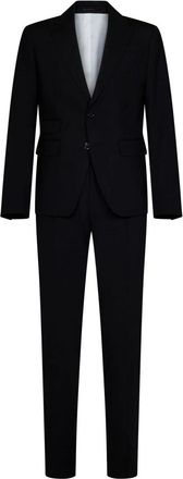 Dsquared2 Single Breasted Suit Set - Heren - Business pakken - Zwart - XL - Wol - Kostuums