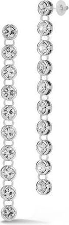 Glaze Jewelry Cubic Zirconia Tennis Drop Earrings in Silver at Nordstrom Rack