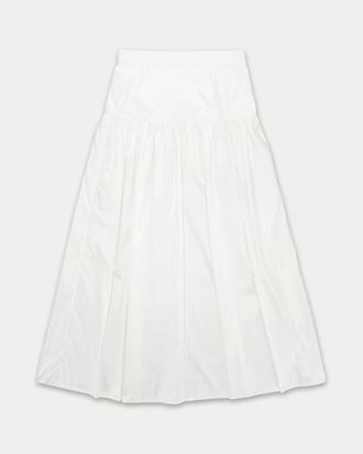 Fortela Naomi Poplin Skirt in White at Nordstrom, Size 44 Eu