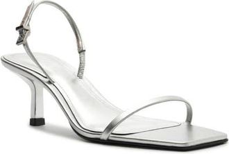Schutz Judith Slingback Sandal in Prata at Nordstrom, Size 10.5