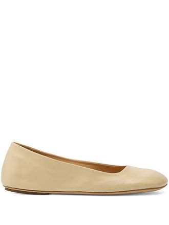 Mars&egrave;ll Bama square-toe ballerina shoes - Neutrals