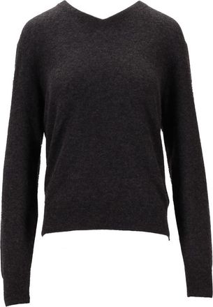 Saint Laurent Pull Col V Cachemire Soie Gg14