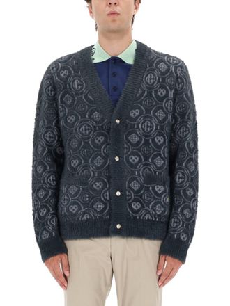 Casablanca Monogram Fluffy Cardigan