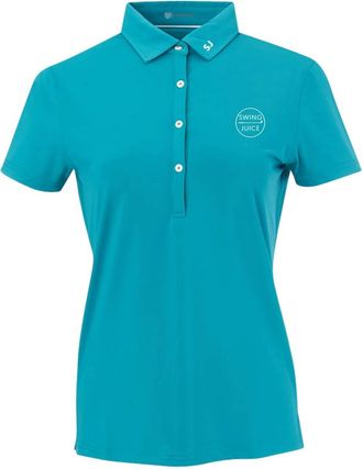 SwingJuice Womens Golf Retro Polo In Teal