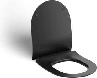 Clou Hammock dunne wc zitting 37x43.5cm softclose en quickrelease Mat zwart