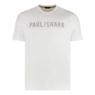 Paul & Shark Tops, Heren, Wit, 2Xl, T-Shirts