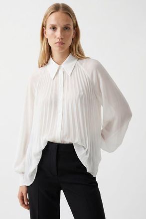 Exquise Keyla Long Sleeve Shirt With Buttoned Cuffs in Ecru at Nordstrom, Size X-Large