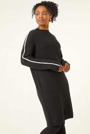 Roman Ribbed Knitted Dress