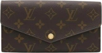 Louis Vuitton Pre-owned Long wallet (bi-fold) - Dames - Vintage Accessoires - Bruin - ONE Size - Leer - Vintage