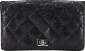Chanel Pre-owned Wallets, female, Black, Size: ONE SIZE Pre-owned Leather wallets