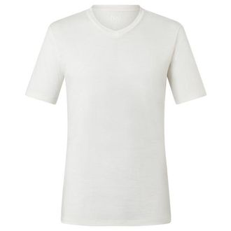 super.natural Sierra 140 V Neck T-Shirt f&uuml;r Herren | wei&szlig;
