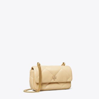 Tory Burch Womens Mini Kira Diamond Quilt Pav&eacute; Logo Flap Bag, One Size