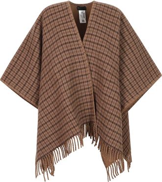 Dondup Jassen, Dames, Bruin, ONE Size, Wol, Wolmix Cape