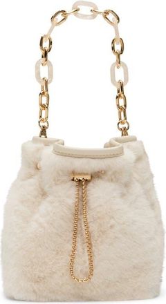 Aldo Ilynnaa Faux Fur Bucket Bag in Other White at Nordstrom