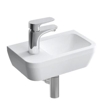 Vitra Conjunto De Lavabo 37x22 Cm, Orificio Para Grifo A La Izquierda + Sif&oacute;n (7090-003-0028-set)