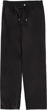 Versace Jeans Couture Black Cotton Elastic Waistband Sweatpants