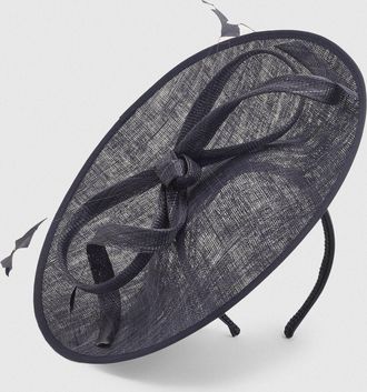 Karen Millen Womens Bow Detail Fascinator - Navy - One Size