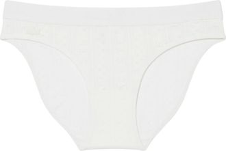 Lacoste Textured Bikini Briefs in Flour at Nordstrom, Size Xx-Small
