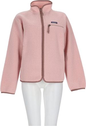 Patagonia Muted Pink Sports Jacket With Structured Silhouette And High Collar