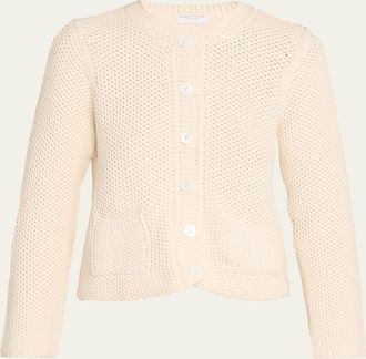 Majestic Filatures Button-Front Organic Cotton Knit Cardigan