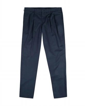 Bills Khakis Mens Pleated Classic Fit Chamois Cloth Pants In Navy