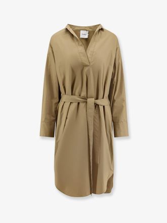 Nude Vestito in cotone con cintura - NUDE - gender_Woman