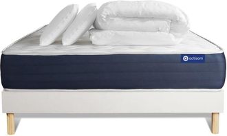 Actisom Pack colch&oacute;n blanco espuma viscoel&aacute;stica 140 x 190
