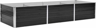 vidaXL Vidaxl - Garden Raised Bed Anthracite 240x80x45 cm Galvanised Steel