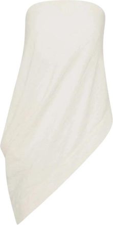 St.Agni Cloud Asymm Drape Top - Dames - Tops zonder mouwen - Wit - XS - Tops