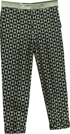 Haider Ackermann geometric-print trousers - Black