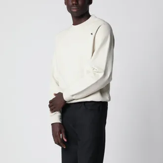 Prada Felpa color talco in cotone felpato