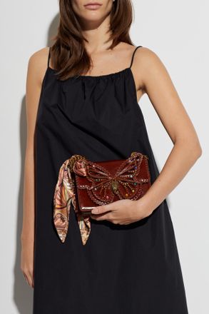 Kurt Geiger Shoreditch Butterfly Small Shoulder Bag, Womens, Brown