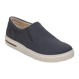 Birkenstock Mens Oswego Canvas Suede Sneakers In Midnight