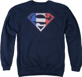 Gildan Superman French Shield Adult Crewneck Sweatshirt