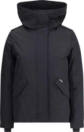 Woolrich Black Military Jacket High Collar Jacket
