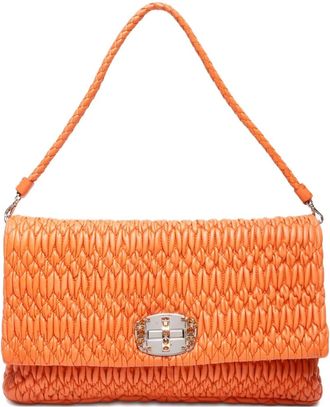 Miu Miu Borsa a spalla con logo 2010-2020 - Arancione