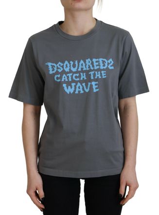 Dsquared2 Dsquared&sup2; Logo Cotton Crewneck Short Sleeve Tee Womens T-shirt (Pre-Owned)