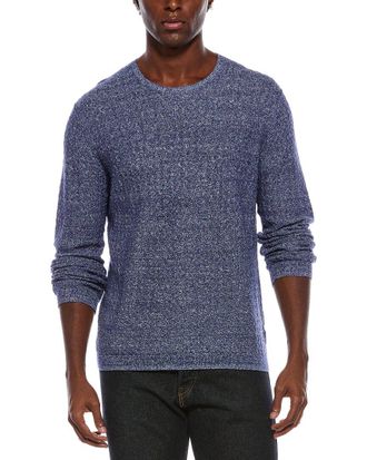 John Varvatos Mcclain Linen, Wool, & Silk-Blend Crewneck Sweater
