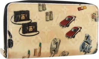 Louis Vuitton Pre-owned Wallets, female, Beige, Size: ONE SIZE Pre-owned Vintage Leather Wallet