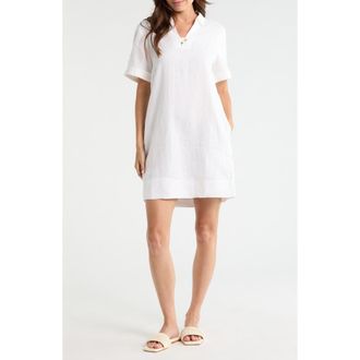 Tommy Bahama Two Palms Linen Dress in White at Nordstrom, Size X-Small
