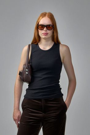 Adnym Atelier Classic Tank Top with Asymmetric Shoulders