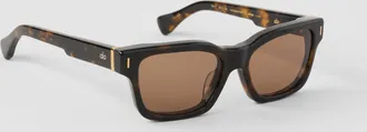 Alo Rectangle Sunglasses in Tortoise