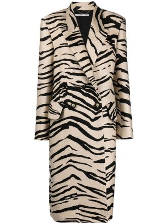 Stella McCartney Mantel met dubbele rij knopen - Beige