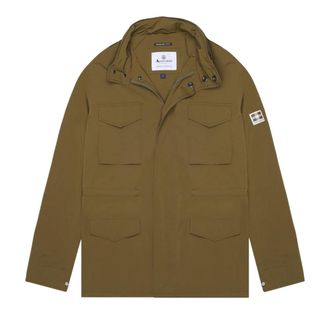 Aquascutum Mens Active Stretch M-65 Army Green Jacket - Size X-Large