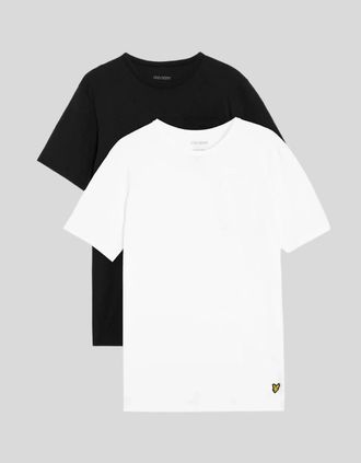 Lyle & Scott Lyle And Scott Mens 2-Pack Pocket Lounge T-Shirts - White - Size: 42