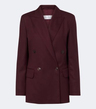 Max Mara Double-breasted wool-blend blazer
