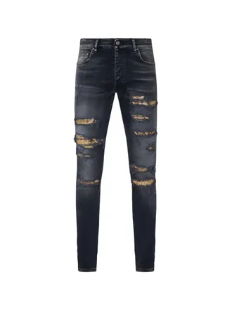 Amiri Snake Thrasher Skinny Jeans