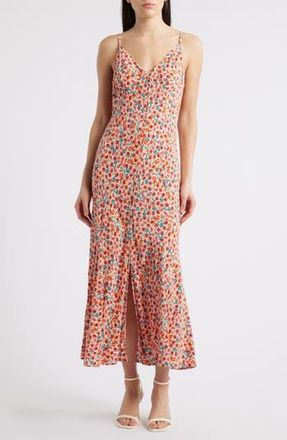 Rails Florian Floral Midi Dress in Red Posy at Nordstrom Rack, Size Medium
