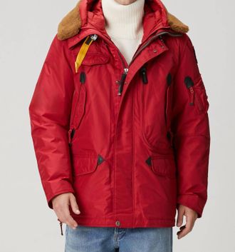 Parajumpers Right Hand Hooded Jacket In Rio Red